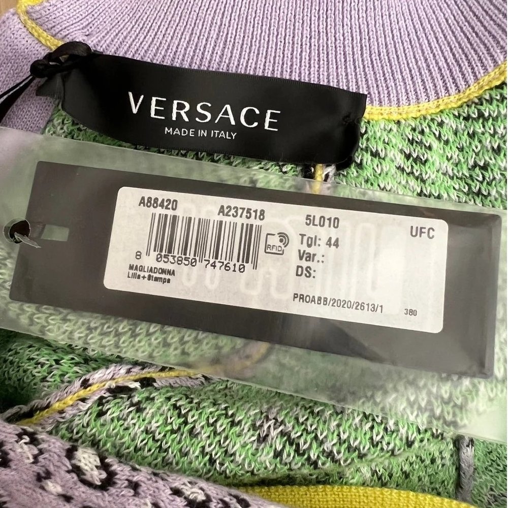 Versace Cotton Wool Cardigan 44 - Picture 6 of 11